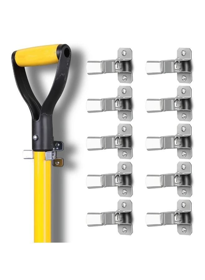 10pcs Heavy Duty Metal Tool Hooks Wall Mounted Storage Rack For Garage Organization - Image 1