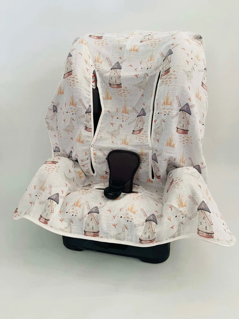 جونييروس Baby Muslin Car Seat Stroller Cover