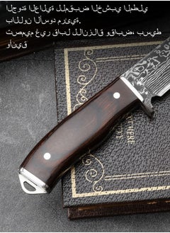 Browning Outdoor Sharp 4Cr13 Stainless Steel Boning Knife Cattle and Sheep Handle Knife Black Painted Wood Handle With Cloth Cover  - Image 5