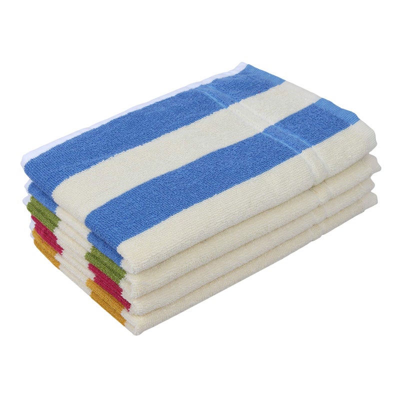 GRGRASP Thread That Bind Relations 375 GSM Cotton Soft and Super Absorbent Hand Towels (Multicolor, 14 x 21 Inch)- Set of 4 Piece - Image 1