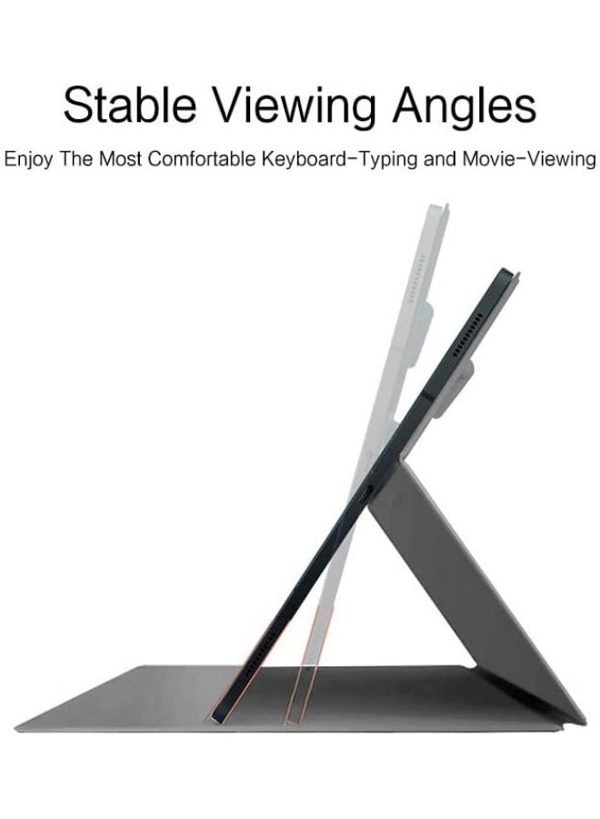 متوافقة مع Samsung Galaxy Tab S9 FE SM-X510/SM-X516 بحجم 11 بوصة. غطاء ذكي فائق الرقة بفتحة للقلم وتصميم من جلد يوفر وظيفة السهم والاستيقاظ لجهاز Tab S9 FE. - Image 4