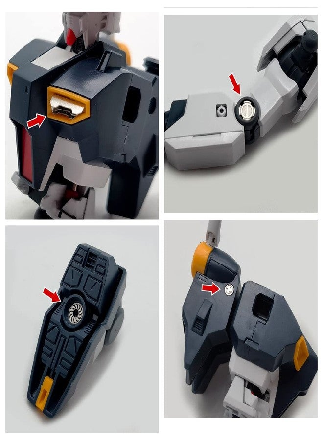 ANSAI 172PCS Detail up Parts Photo Etch Parts Set for MG 1/100 1/144 Scale Model Rivets Varieties Size(2 Sheets) - Image 3