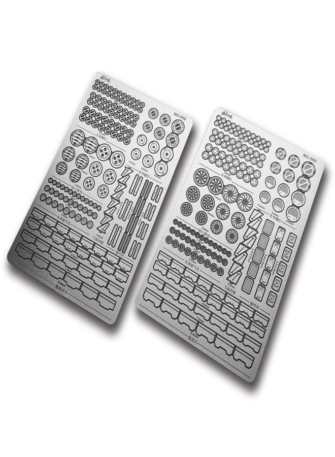 ANSAI 172PCS Detail up Parts Photo Etch Parts Set for MG 1/100 1/144 Scale Model Rivets Varieties Size(2 Sheets) - Image 1