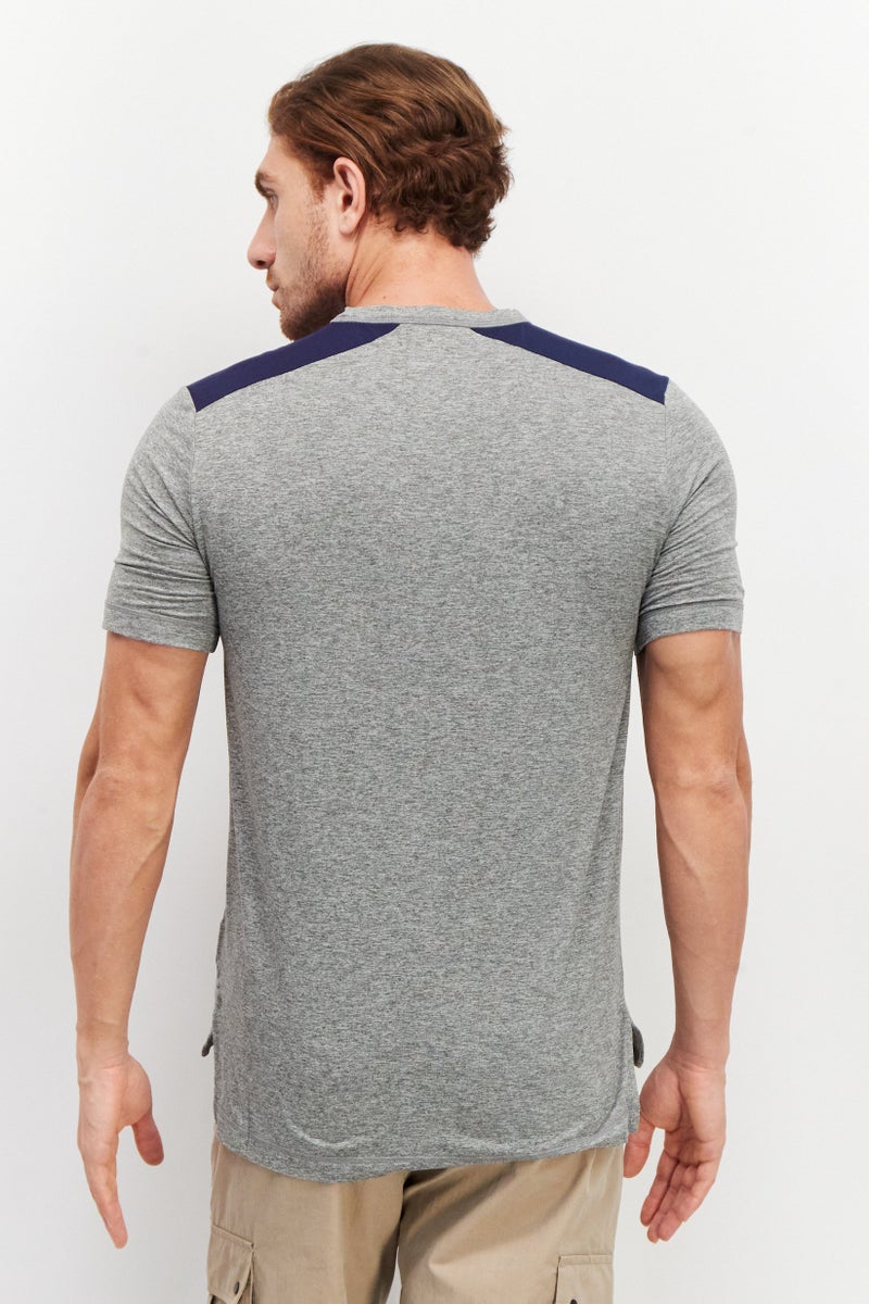 NHL Men Crew Neck Short Sleeves New York Rangers T-Shirt, Grey - Image 3