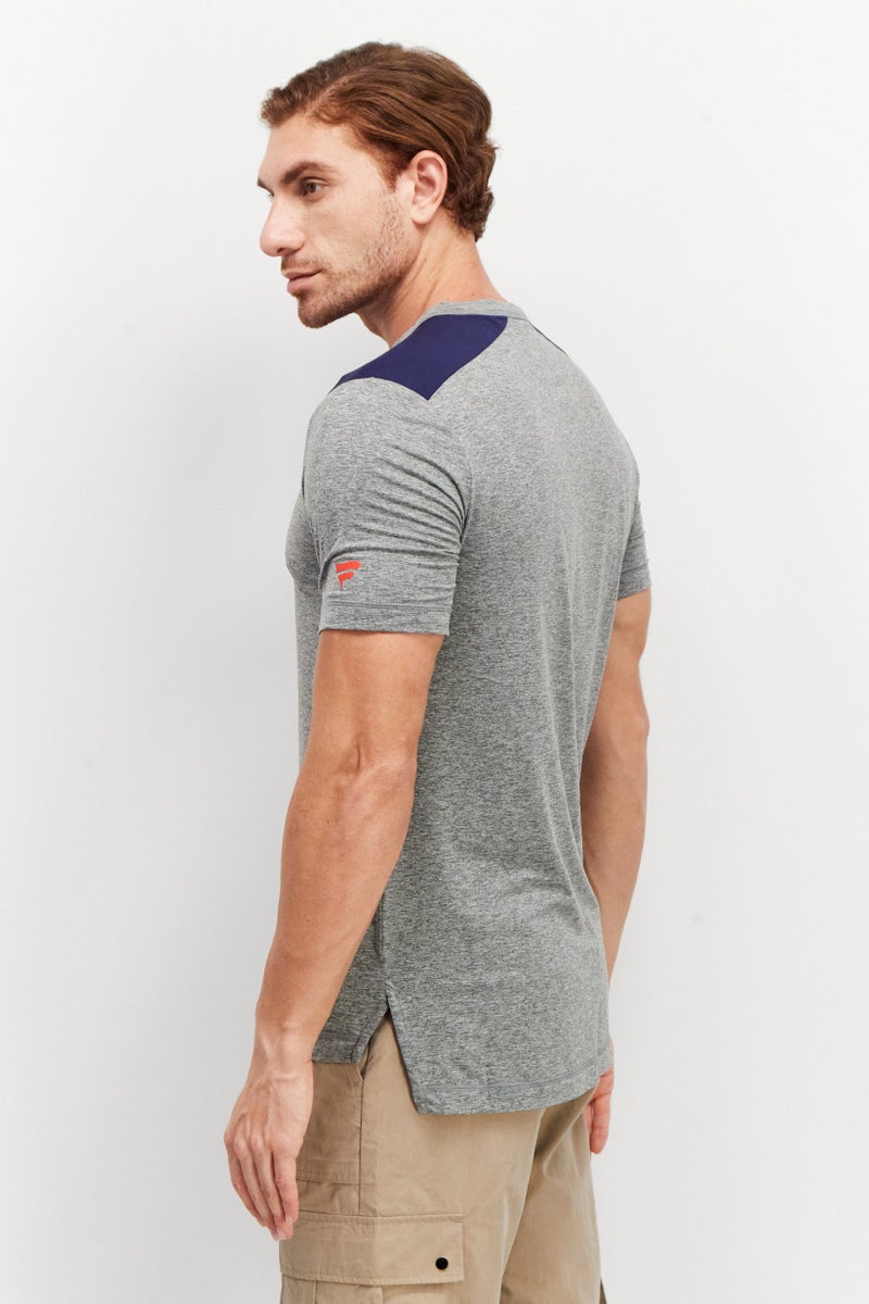 NHL Men Crew Neck Short Sleeves New York Rangers T-Shirt, Grey - Image 2