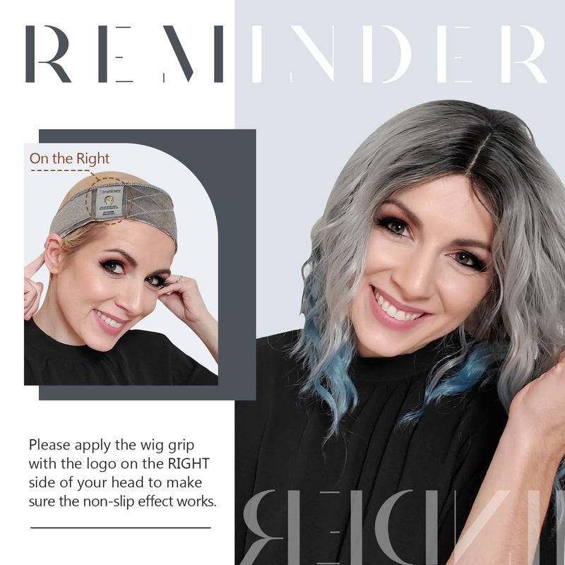 Dreamlover Wig Grip Band, Velvet Wig Grip, Brown, 2 Pieces - Image 2