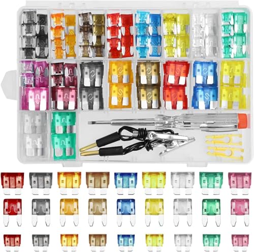 Couslcd 306PCS Car Fuse Assortment Kit Mixed Vehicle Blade Fuses Standard Mini Low Profile Mini Fuse2A 5A 75A 10A 15A 20A 25A 30A 35A Car Replacement Accessories for Most Vehicle - Image 1