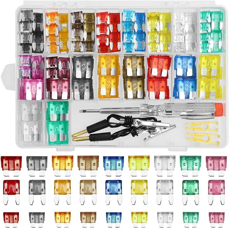 Couslcd 306PCS Car Fuse Assortment Kit Mixed Vehicle Blade Fuses Standard Mini Low Profile Mini Fuse2A 5A 75A 10A 15A 20A 25A 30A 35A Car Replacement Accessories for Most Vehicle - Image 3