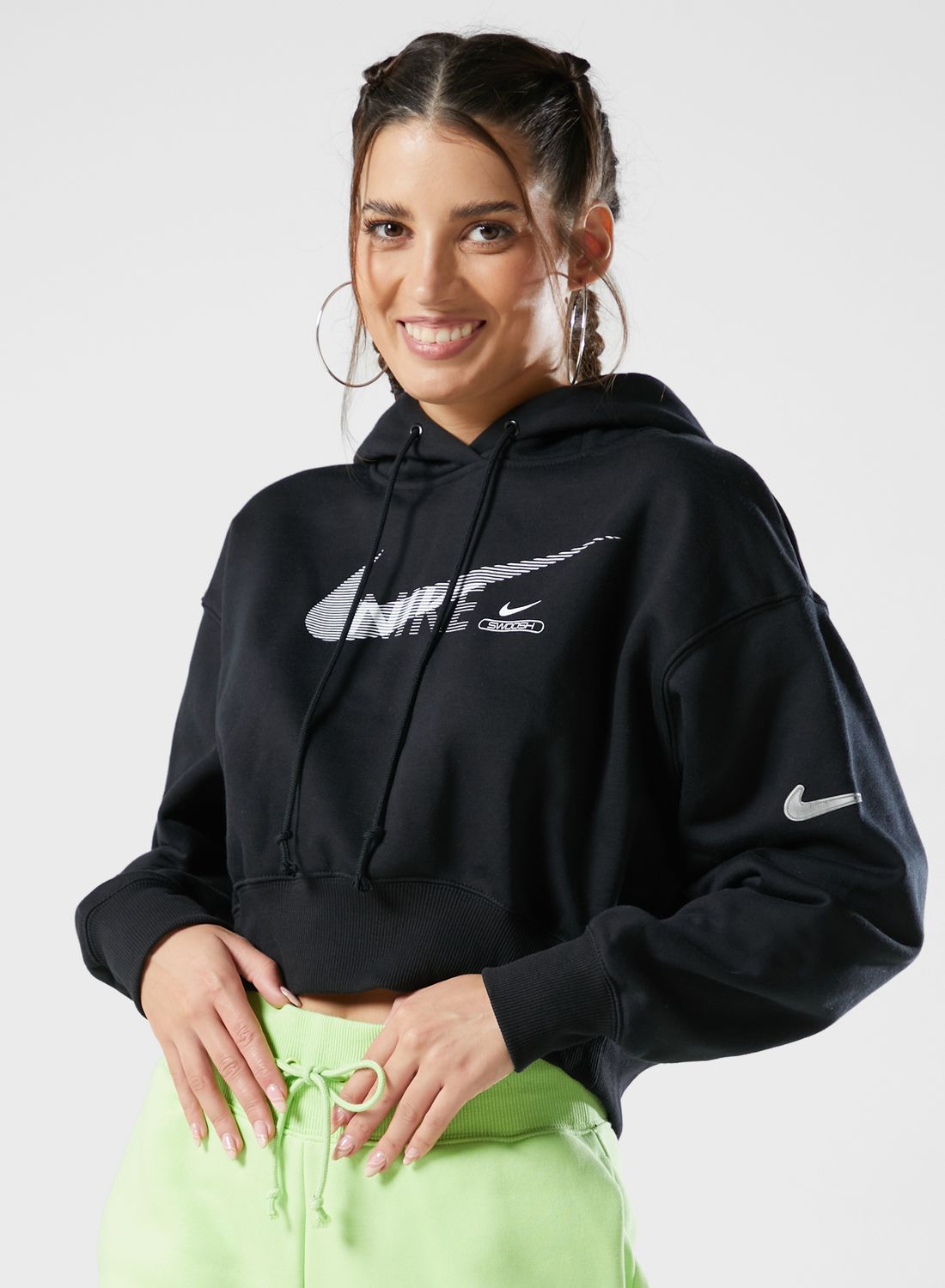 nsw swoosh fleece hoodie