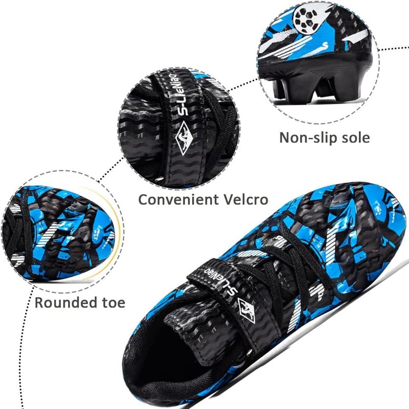 DISRATEBLU Kids Soccer Shoes Boys Football Cleats Professional Athletic Outdoor Trainning Football Shoes Youth Girl Turf Soccer Cleats - Image 2