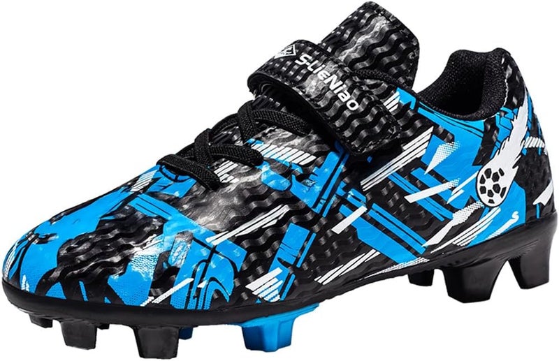 DISRATEBLU Kids Soccer Shoes Boys Football Cleats Professional Athletic Outdoor Trainning Football Shoes Youth Girl Turf Soccer Cleats - Image 1