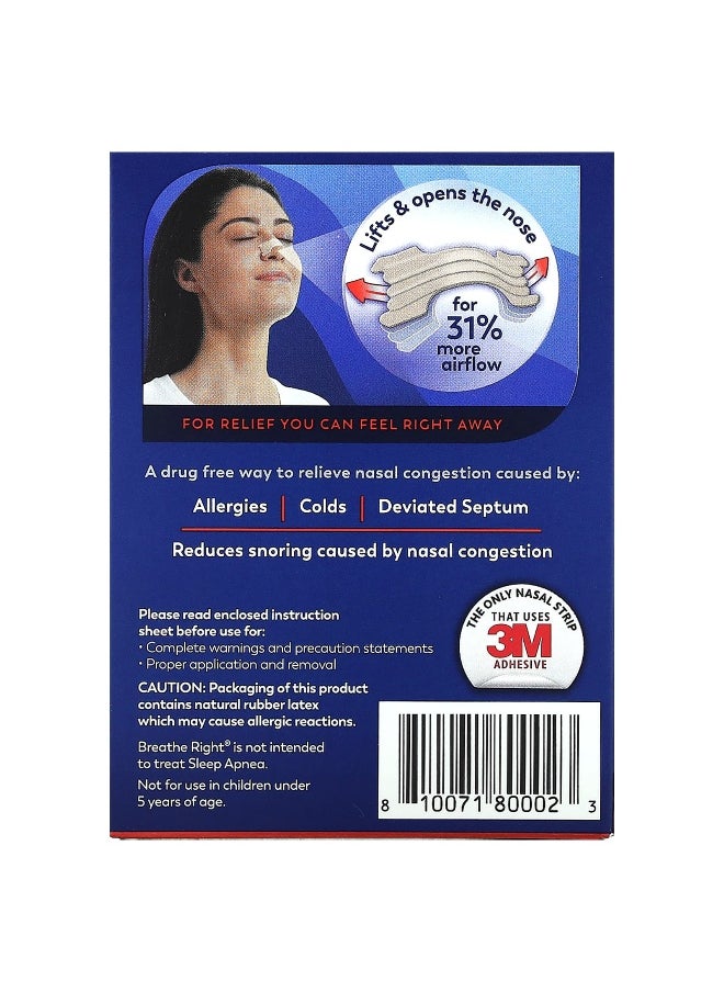 Breathe Right Breathe Right, Nasal Strips, Extra Strength, Tan, 26 Strips  - Image 2