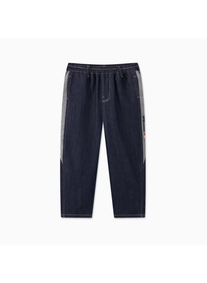 Mqd Boys Winter College Style Tapered Jeans Dark Denim Blue Size 110 - Image 4
