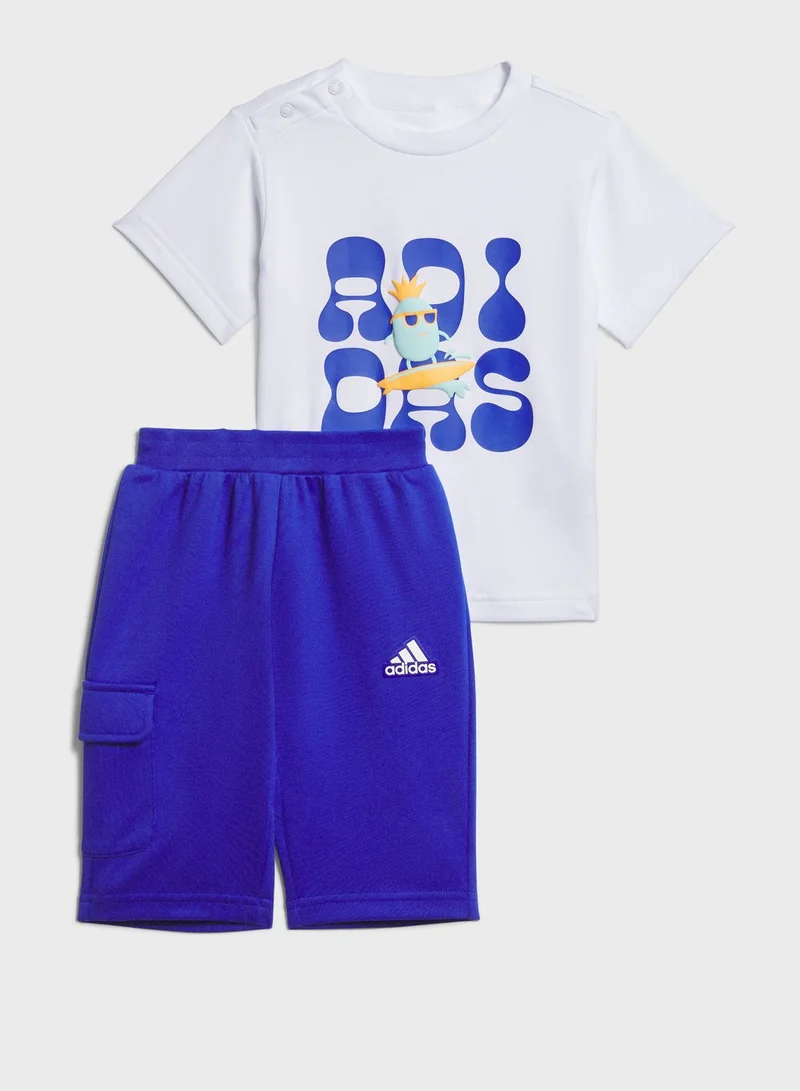 adidas مجموعة الرضع 3/4