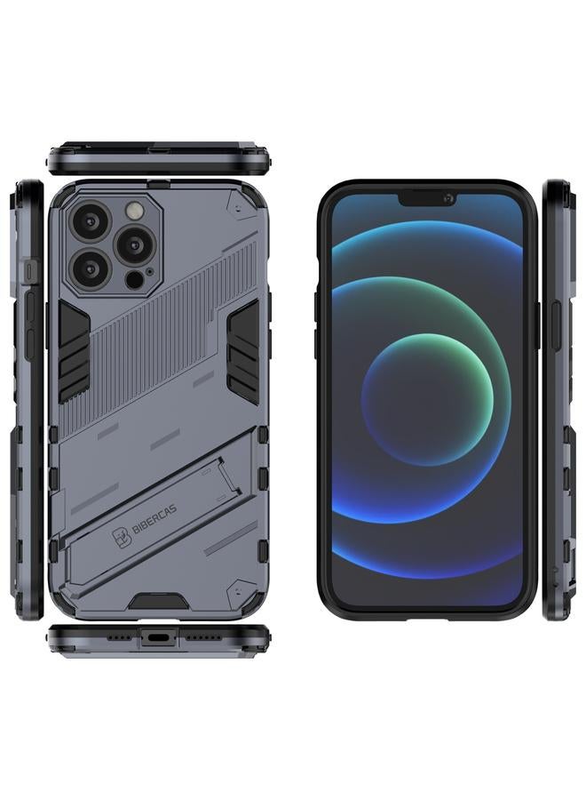 Zaboon Case For iPhone 13 Pro Punk Armor 2 in 1 PC + TPU Phone Case with Invisible Holder - Image 4