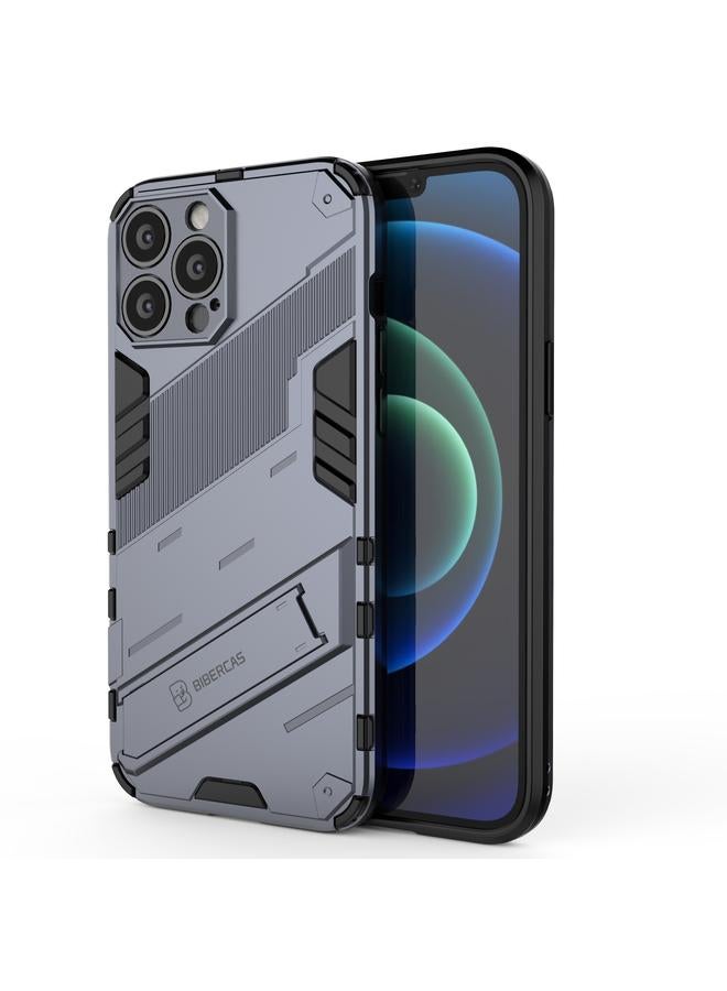 Zaboon Case For iPhone 13 Pro Punk Armor 2 in 1 PC + TPU Phone Case with Invisible Holder - Image 1