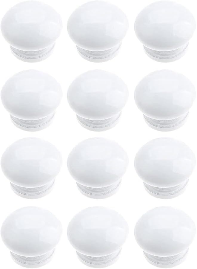 The Bros Kitchen Cabinet Knobs, 12 Pcs Drawer Knobs Dresser Knobs Zinc Knobs, Round Wood Cabinet Knobs, Drawer Pulls Door Knobs Dresser Drawer Handles Knobs for Dresser Drawers - Image 1