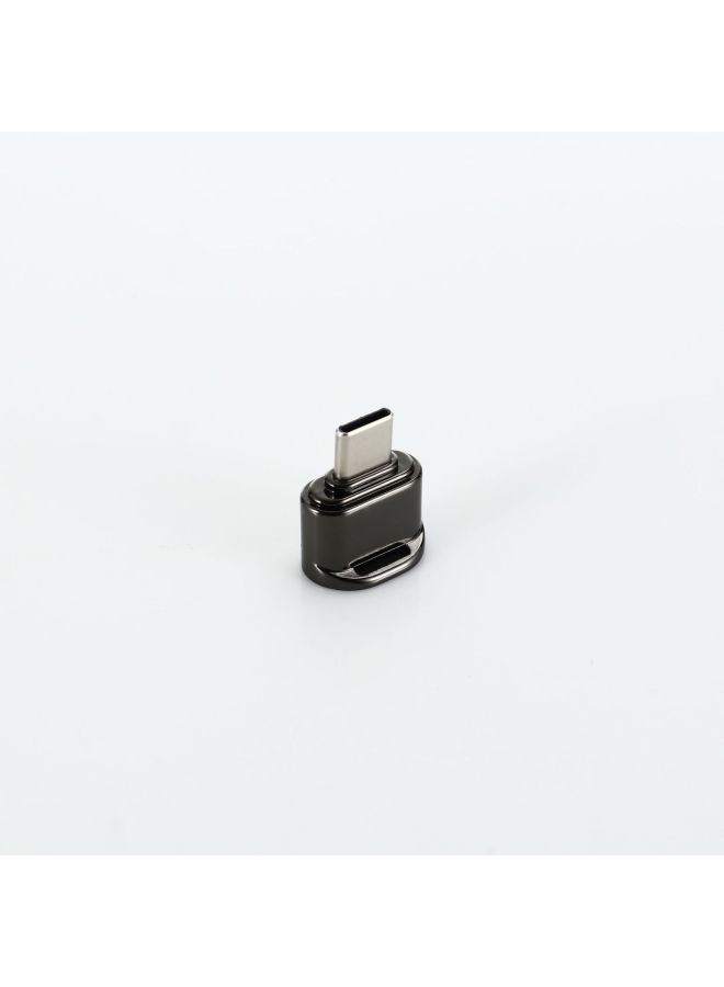 Zinc Alloy Type-c Phone Card Reader For Tablet Notebook High Speed 2.0 Transmission TF Memory Card Reader-Color:Apple Gold And Silver  - Image 5