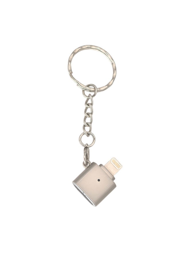 Zinc Alloy Type-c Phone Card Reader For Tablet Notebook High Speed 2.0 Transmission TF Memory Card Reader-Color:Apple Gold And Silver  - Image 1