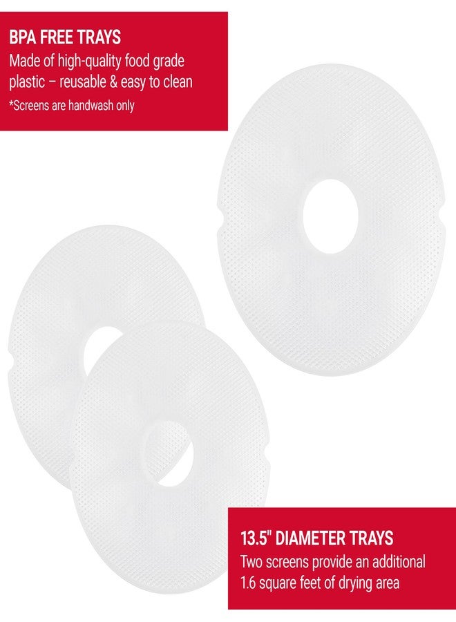 NESCO LM-2-6 Round Plastic Mesh 13 1/2" Clean-A-Screens, for Dehydrators, (Pack of 2) - Image 4
