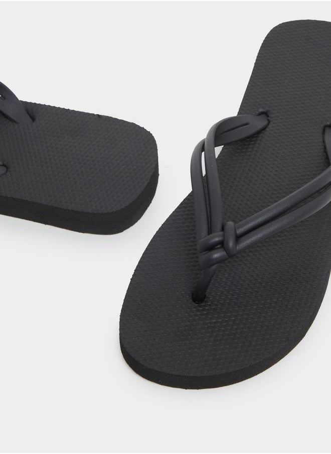 Styli Textured Flip Flops  - Image 3