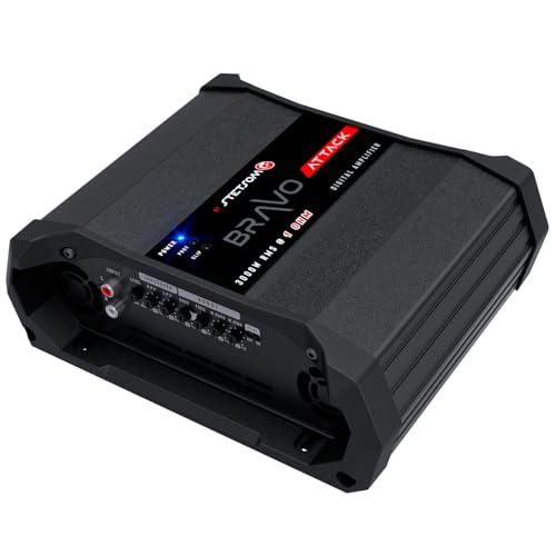 Stetsom Bravo Attack 3000 1 Ohm Mono Car Amplifier, 3000.1 3K Watts RMS, 1Ω Stable Car Audio, Full Range HD Sound Quality, 3000x1, Crossover & Bass Boost, Car Stereo Speaker MD, Smart Coolers - Image 5