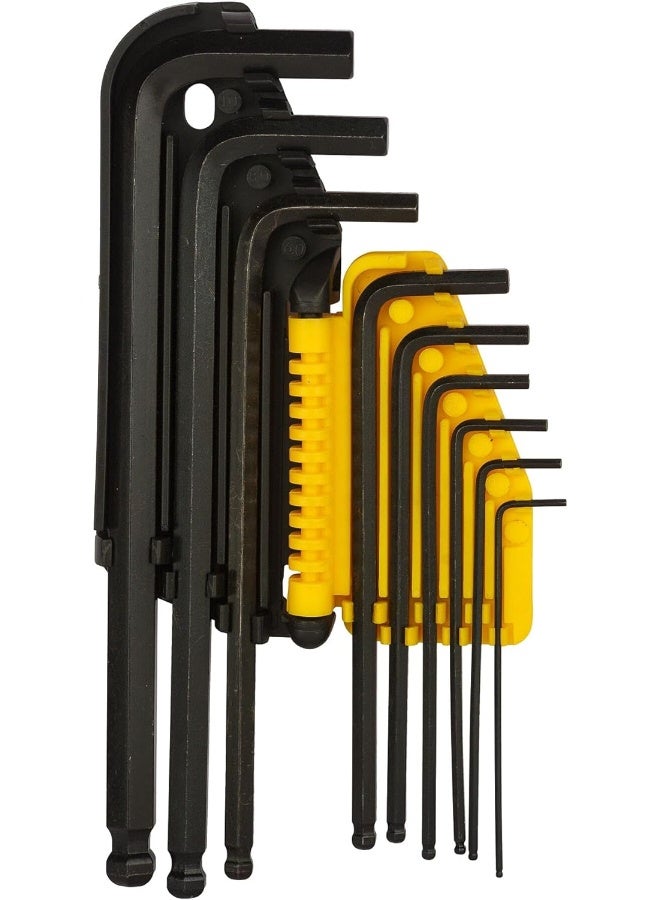 Stanley Folding Key Set, Yellow/Black, 0-69-256, 9 Pieces - Image 5