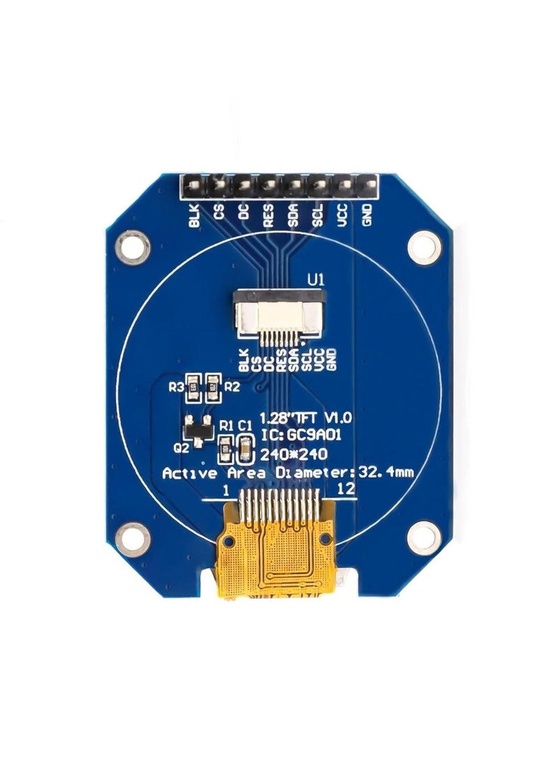 Generic - TFT LCD Display Module 1.28inch RGB Round Screen SPI Interface For Arduino (GC9A01) - Image 1
