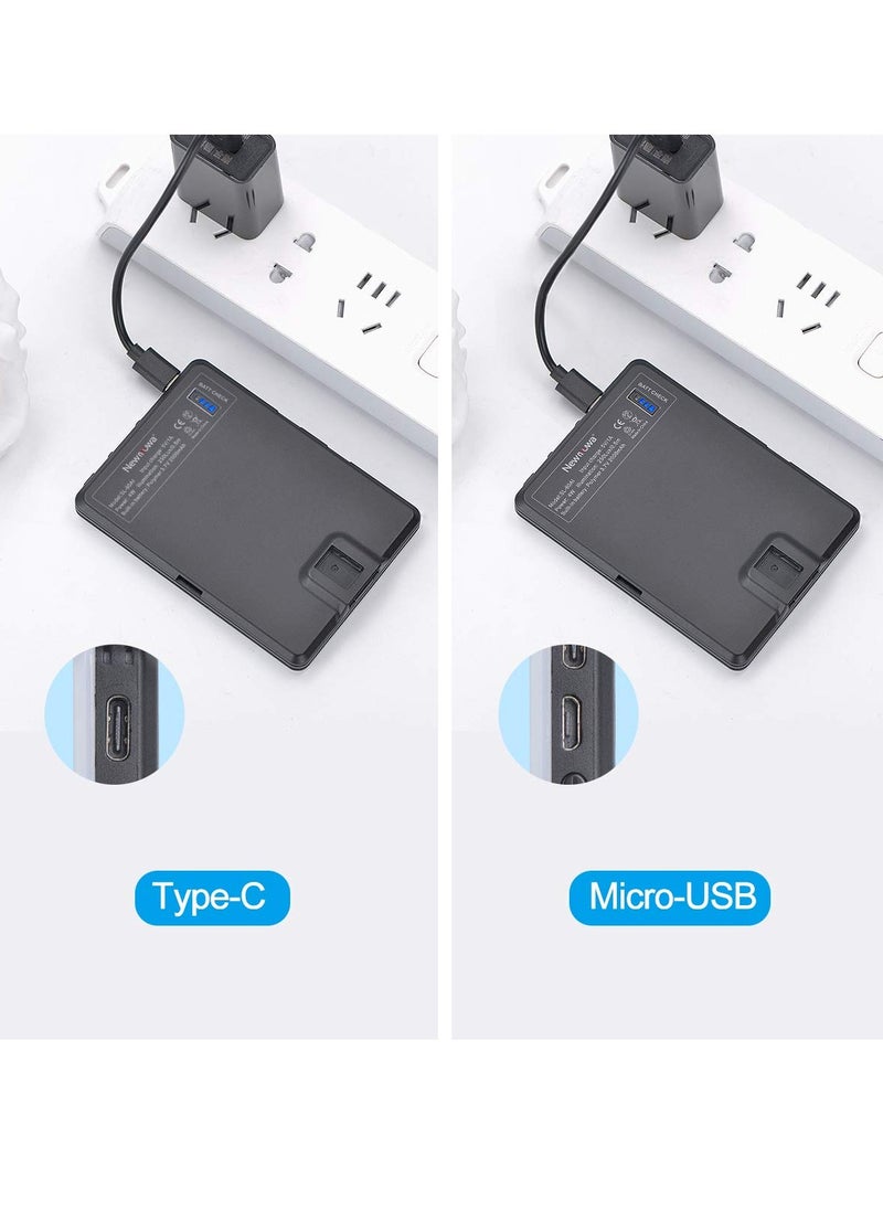 Meishida - 60 LED High Power Rechargeable Clip Fill Video Light with Front & Back Clip, Adjusted 3 Light Modes for Phone, iPhone, Android, iPad, Laptop, for Makeup, Selfie, Vlog, Video Conference - Image 1