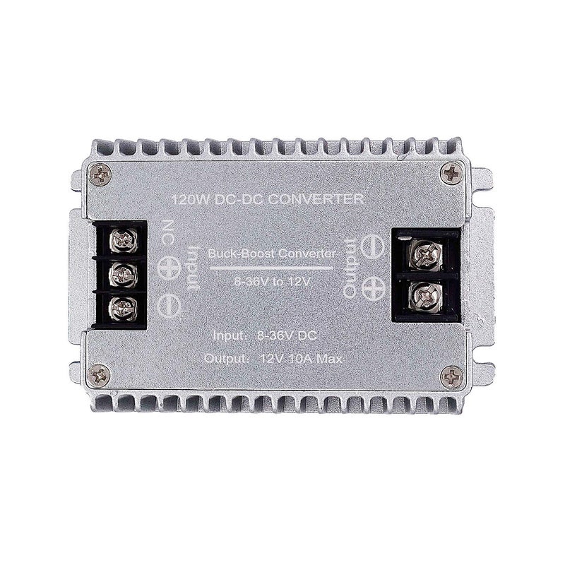 Valefod DC to DC High Efficiency Voltage Converter 8-36V to 12V 10A 120W Buck-Boost Converter DIY Power Supply Step-Down/Up Transformer