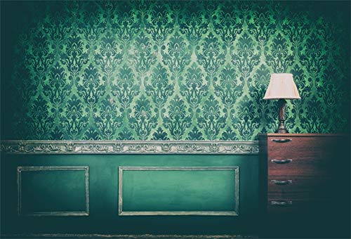 Yeele 10x8ft Vintage Room Interior Backdrop for Photography Antique Green Rococo Old Wall Background Kids Adult Photo Booth Shoot Vinyl Studio Props - Image 1
