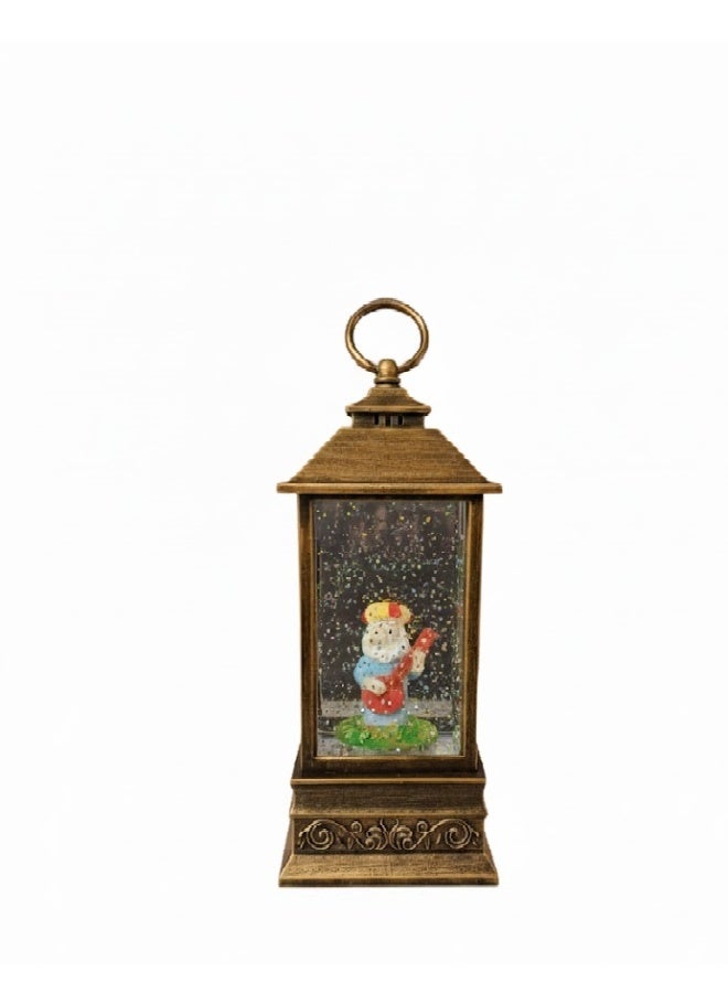 Acrylic Oil Lantern Sheikh Design with LED & Sound – Ramadan Decor - Image 1