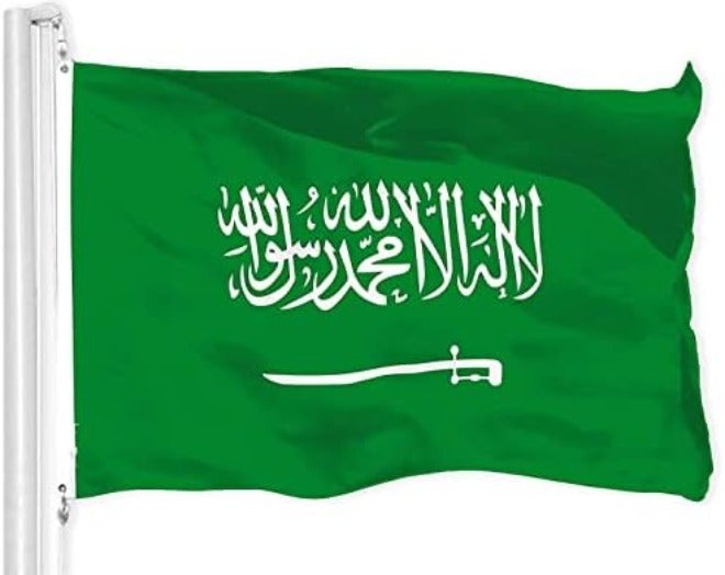 sheful علم المملكة العربية السعودية 3×5 قدم، ديكور وطني للاستخدام الداخلي والخارجي - Image 2