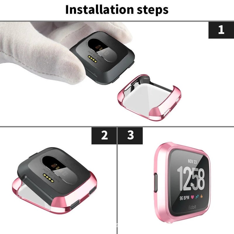 Suitable For Fitbit Versa/Lite Watch Case Versa2 All-Inclusive Electroplated Tpu Protective Case Cover - Image 2