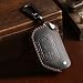 Aoocar 20182025 Flip Type Leather Key Fob Cover Compatible with Jeep Wrangler JL JLU Rubicon Wagoneer Gladiator JT Sahara JLU etc Retro Style Design Key Holder Protector Black - Image 2