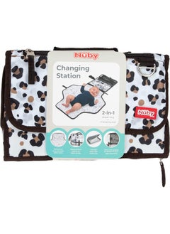 Nuby Nuby 2-in-1 Baby Changing Mat and Nappy Bag – Travel Change Bag with Multiple Storage Pockets | Adjustable Strap | Wipe-Clean & Wear-Resistant Material (Leopard)  - Image 5