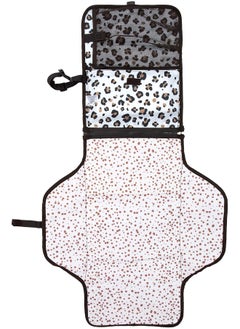 Nuby Nuby 2-in-1 Baby Changing Mat and Nappy Bag – Travel Change Bag with Multiple Storage Pockets | Adjustable Strap | Wipe-Clean & Wear-Resistant Material (Leopard)  - Image 1