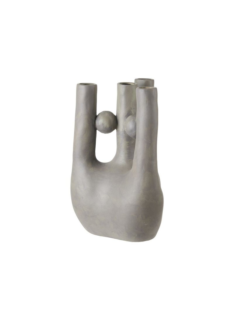 DANUBE HOME Zenith Ceramic Vase Grey 19 x 19 x 30 Cm  - Image 2