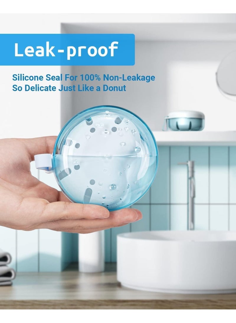 Relex Leak Proof Denture Cup Kit Portable Retainer Case Perfect for Travel, Denture Case Container Cleaning Care for Dentures Aligner Mouth Guard with Denture Brush, Strainer, Removal Tool and Mirror - Image 4