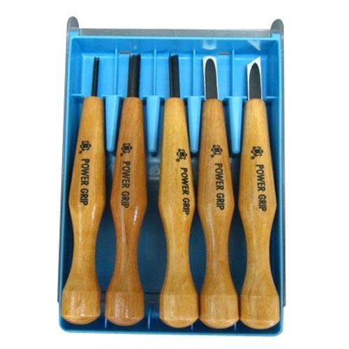 Mikisyo Hamono Power grip Chisel [Set of 5] Transparent case S set 800169 - Image 4