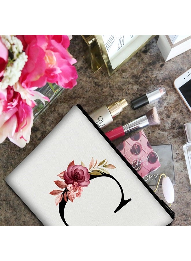 Vavabox A-Z Personalized Makeup Bag,Birthday Gifts for Women Mom,Gifts for Best Friend,Bride Bridesmaid Cosmetic bag (C) - Image 3