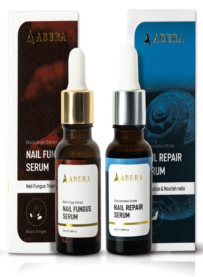 Abera Combo Premium Nail Restoration Drops - Nourishing Support for Weak, Stained & Deformed Nails - Supports Healthy Nails with Quick-Drying Formula for Fingernails and Toenails - Image 1