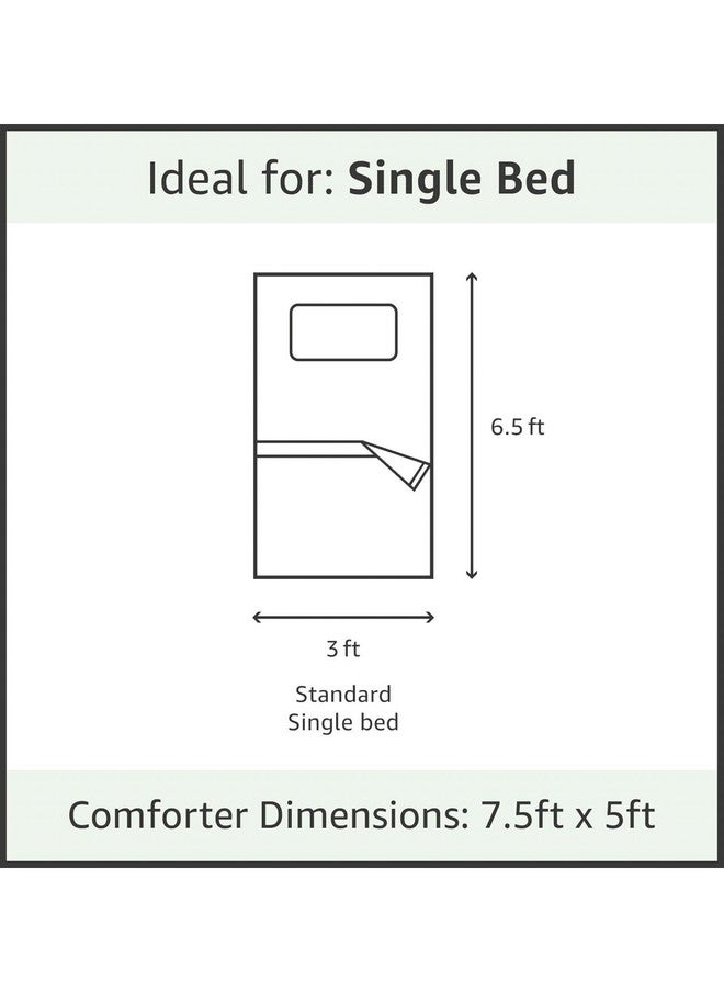 Jinaya's Blue & Grey Microfiber Heavy Winter Comforter - 233 GSM Single Bed - Image 4
