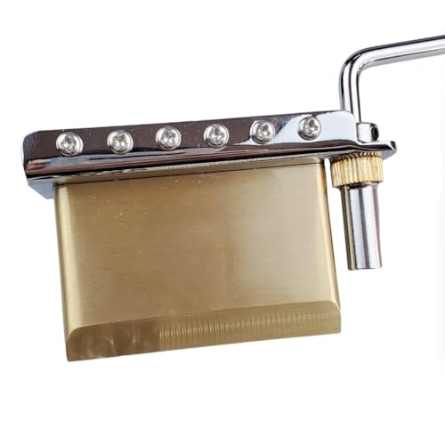 KAYNES 2 point Electric Guitar Tremolo Bridge With Brass Block Compatible with suhr and Fender Strat Style Electric Guitar Chrome Silver KY06 (Brass Block，Chrome) - Image 5