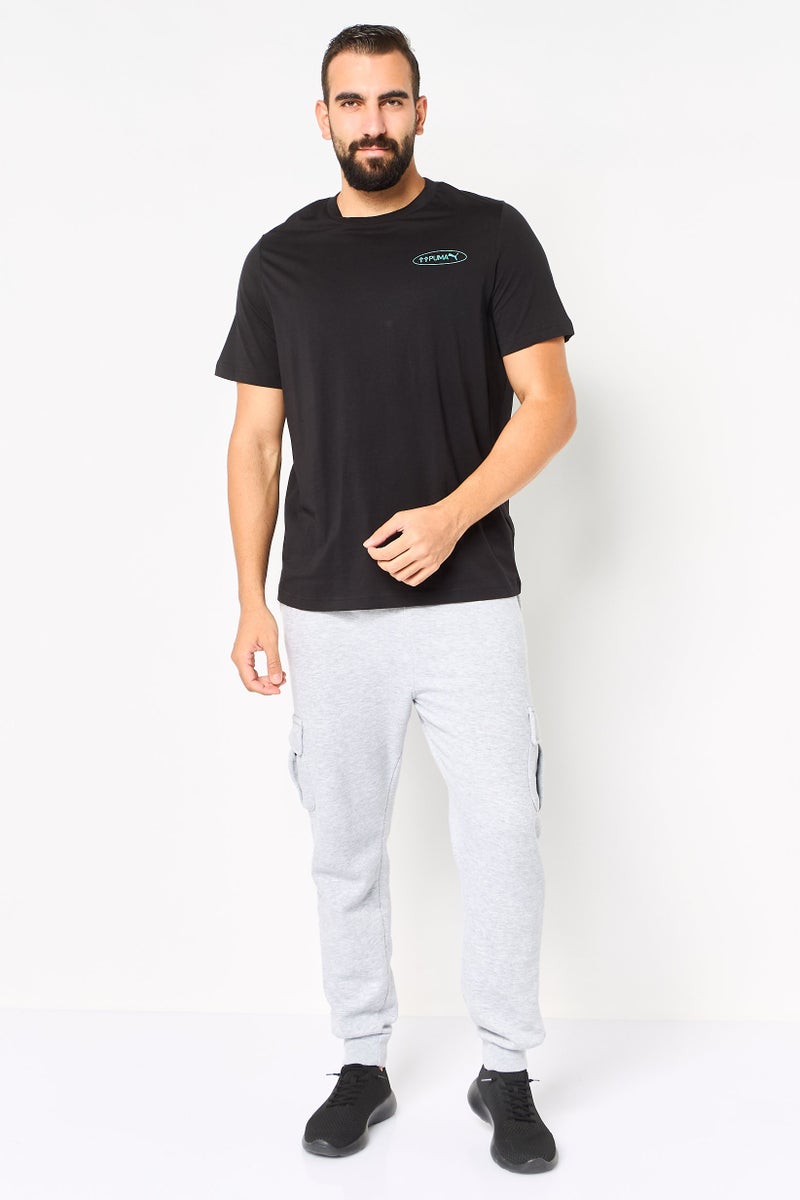 PUMA Men Sportswear Fit Short Sleeve Outdoor T-Shirt, Black - Image 2