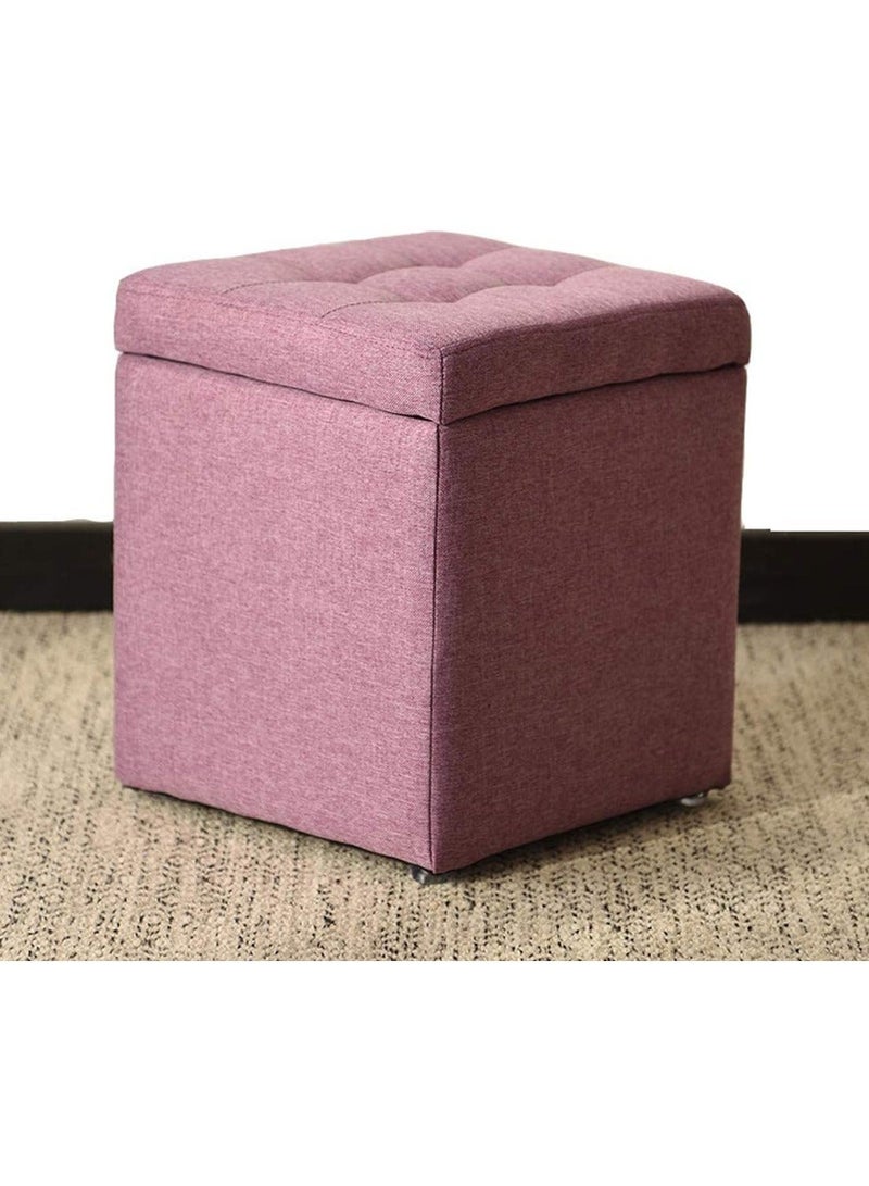 LINGWEI Ottoman Footstool Footrest Stool Ottomans Foot Stool Vanity Stools Shoe Change Bench Seat Stool Rest Stool Storage Footstool Footrest Chair Square Footstool - Image 1