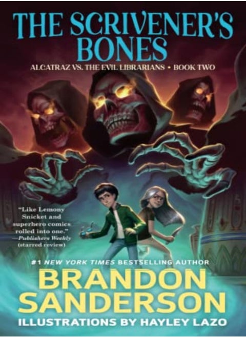 The Scriveners Bones Alcatraz Vs The Evil Librarians by Sanderson, Brandon - Lazo, Hayley Paperback