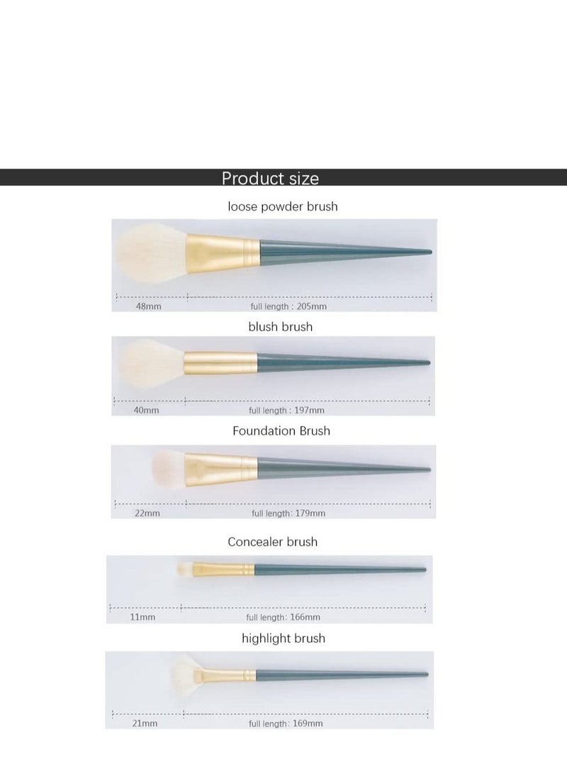 KASTWAVE 10 Pack  Makeup Brushes, Professional Premium Synthetic Makeup Brushes, Foundation Eye Shadow Blush Concealer Brush, Suitable for Anniversary, or Birthday - Image 2