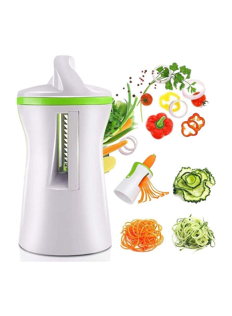 NIBEMINENT Vegetable Spiralizer, Spiralizer Hand Held, Spiral Slicer for Zucchini Noodle, Veggie Pasta, Spaghetti Maker Low Carb, Paleo, Gluten-Free Meals - Image 1