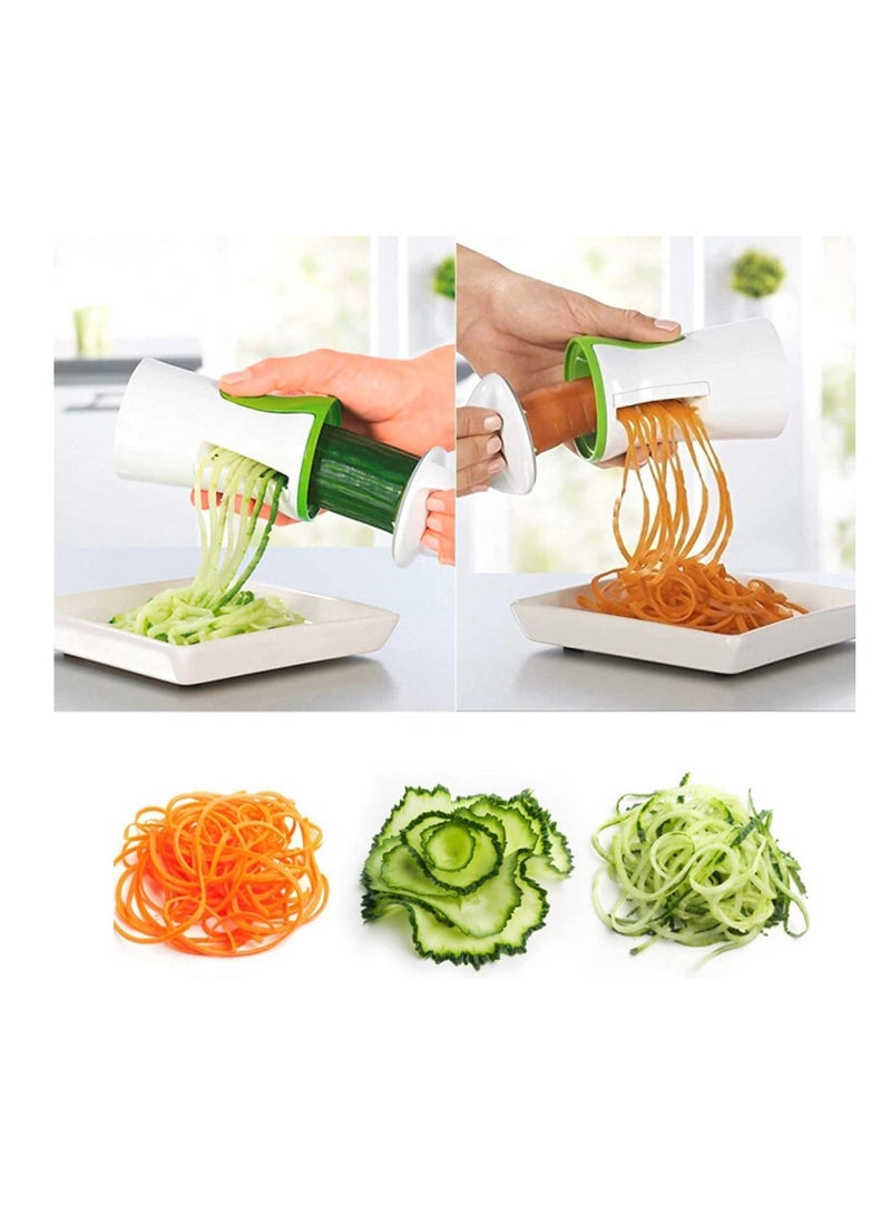 NIBEMINENT Vegetable Spiralizer, Spiralizer Hand Held, Spiral Slicer for Zucchini Noodle, Veggie Pasta, Spaghetti Maker Low Carb, Paleo, Gluten-Free Meals - Image 3